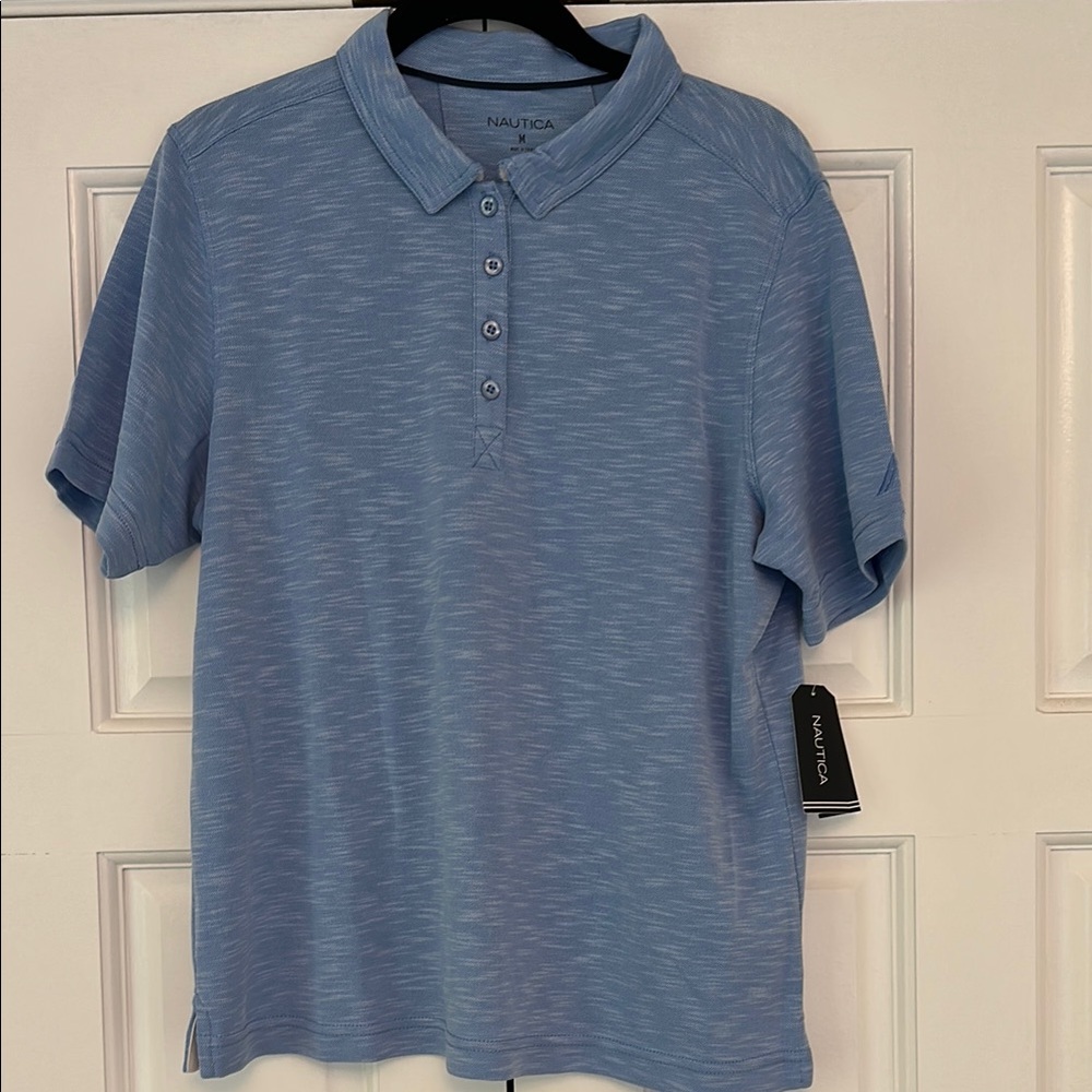 Nautica Men's Light Blue Polo Shirt